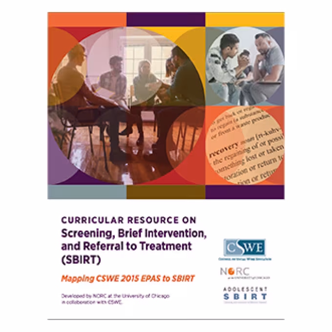 Curricular Resource on Screening, Brief Intervention and Referral to Treatment (SBIRT)